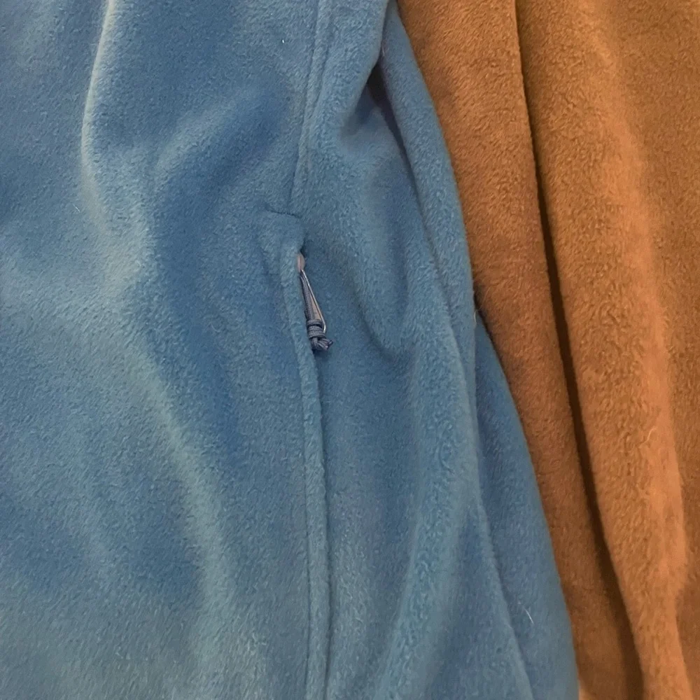 Columbia Men’s Jacket Blue and Gray Fleece Full-Zip - NEW - Picture 4 of 7